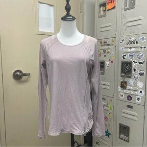 Lululemon Sculpt Long Sleeve size 8 light pink nude